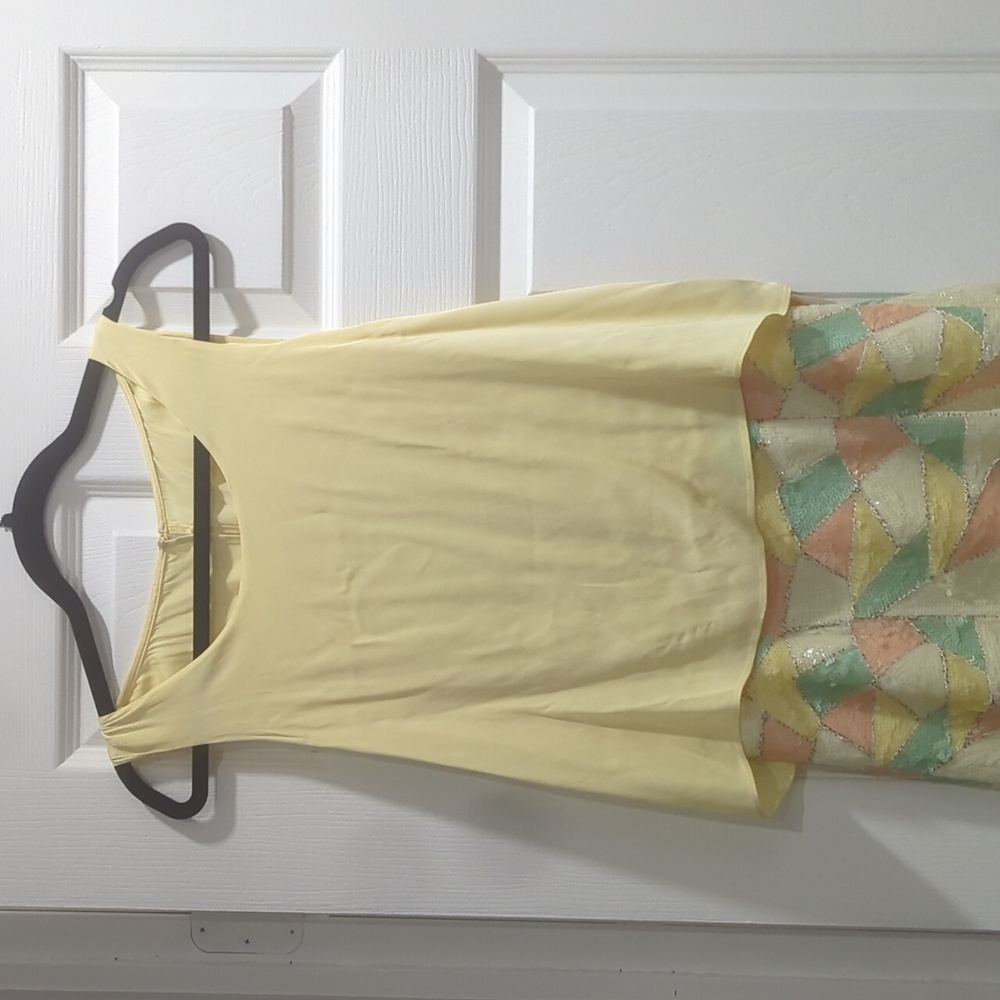 Lovely yellow summer beaded dress